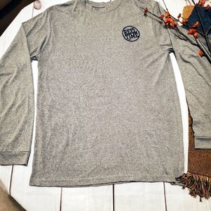 Paragon Grey & Blue Swordfish Long Sleeve Shirt L